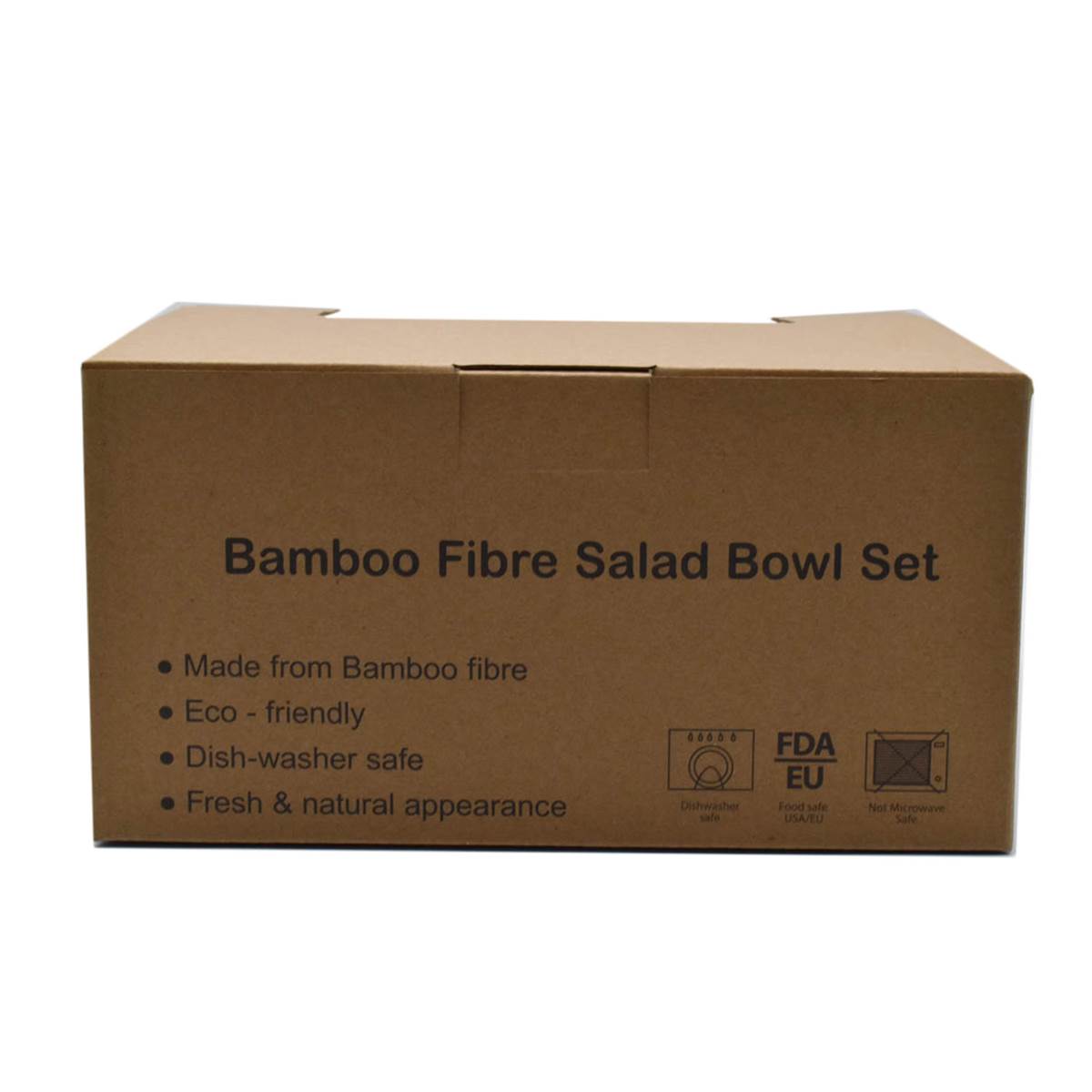 Bamboo Fibre Bowl Set with 5 Bowls, 2 Spoons (1532)