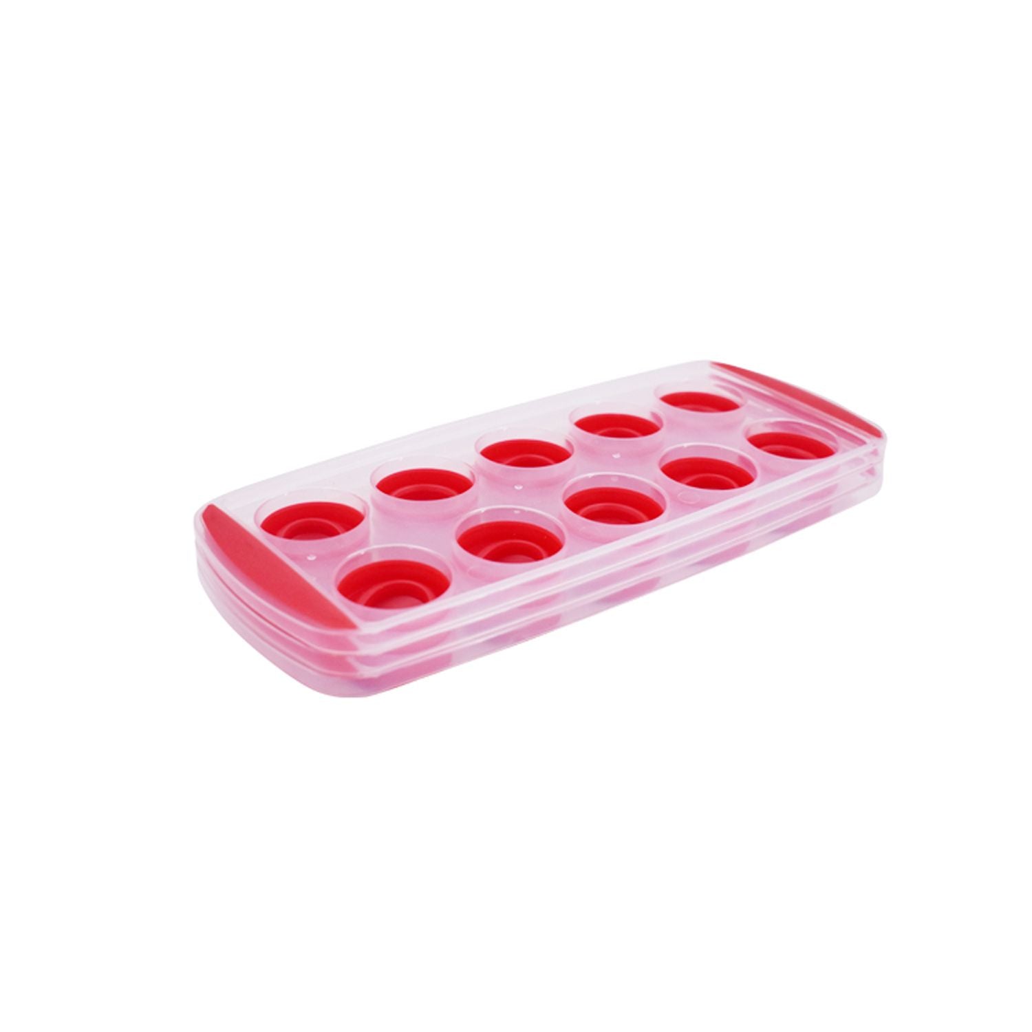 Flexible Silicone Ice Cube Tray 10 cubes, (Pack of 3) (P8002-3P-C)