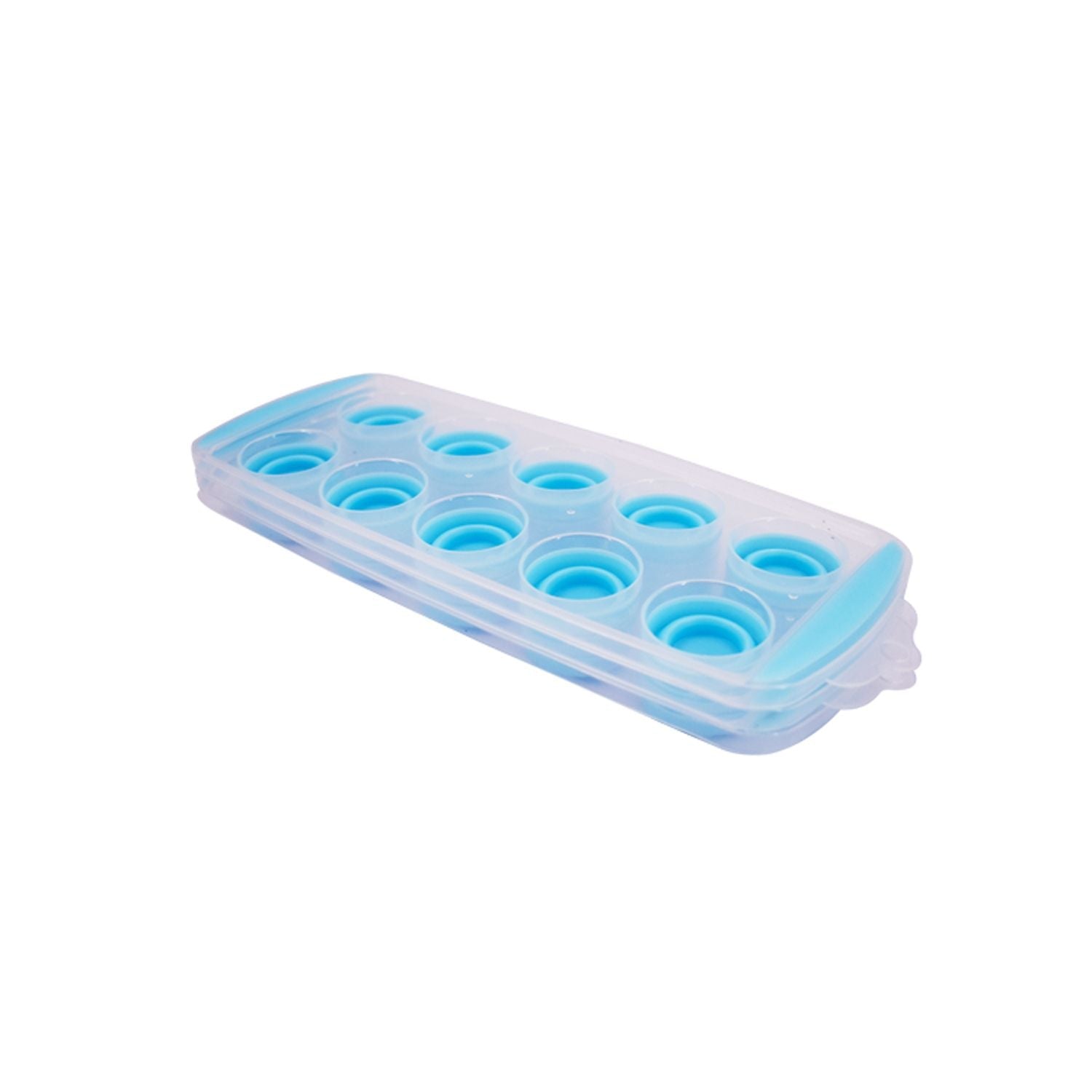 Flexible Silicone Ice Cube Tray 10 cubes, (Pack of 3) (P8002-3P-A)