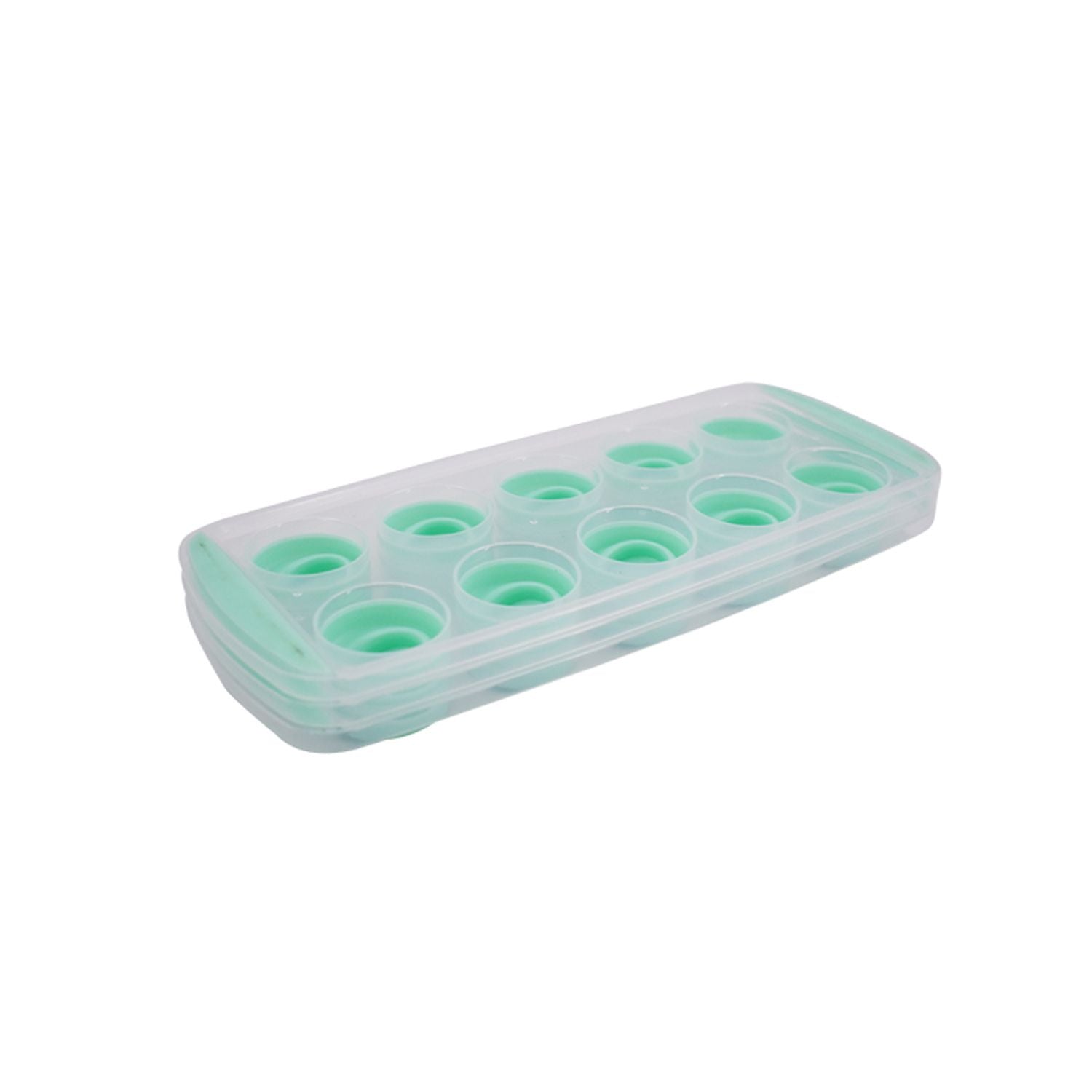 Flexible Silicone Ice Cube Tray 10 cubes, (Pack of 3) (P8002-3P-B)