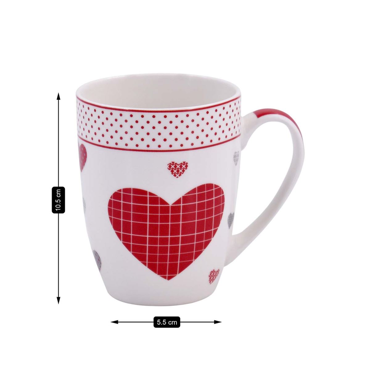 Printed Ceramic Coffee or Tea Mug with handle - 325ml (3788G-C)