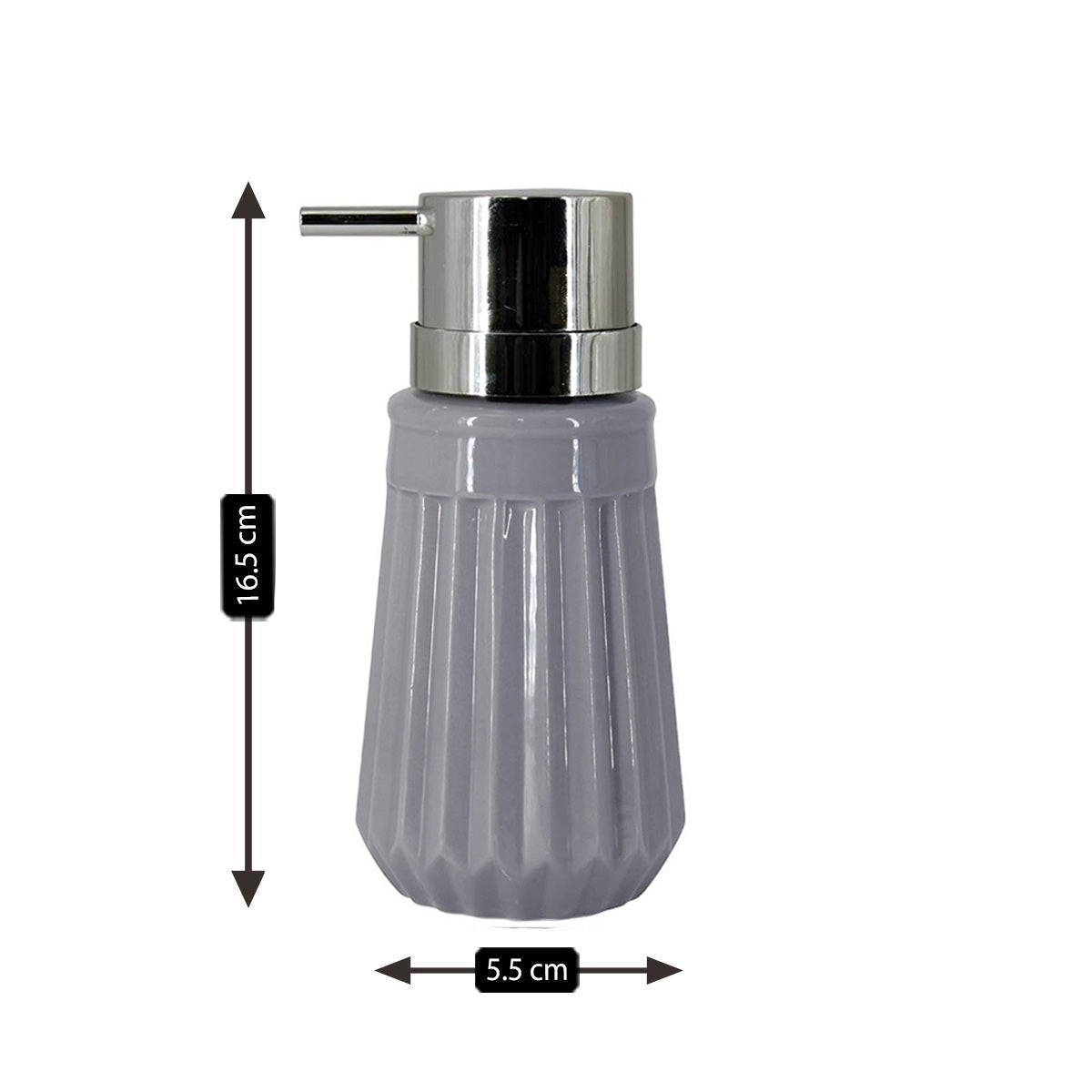 Ceramic Soap Dispenser Pump for Bathroom for Bath Gel, Lotion, Shampoo (6034)