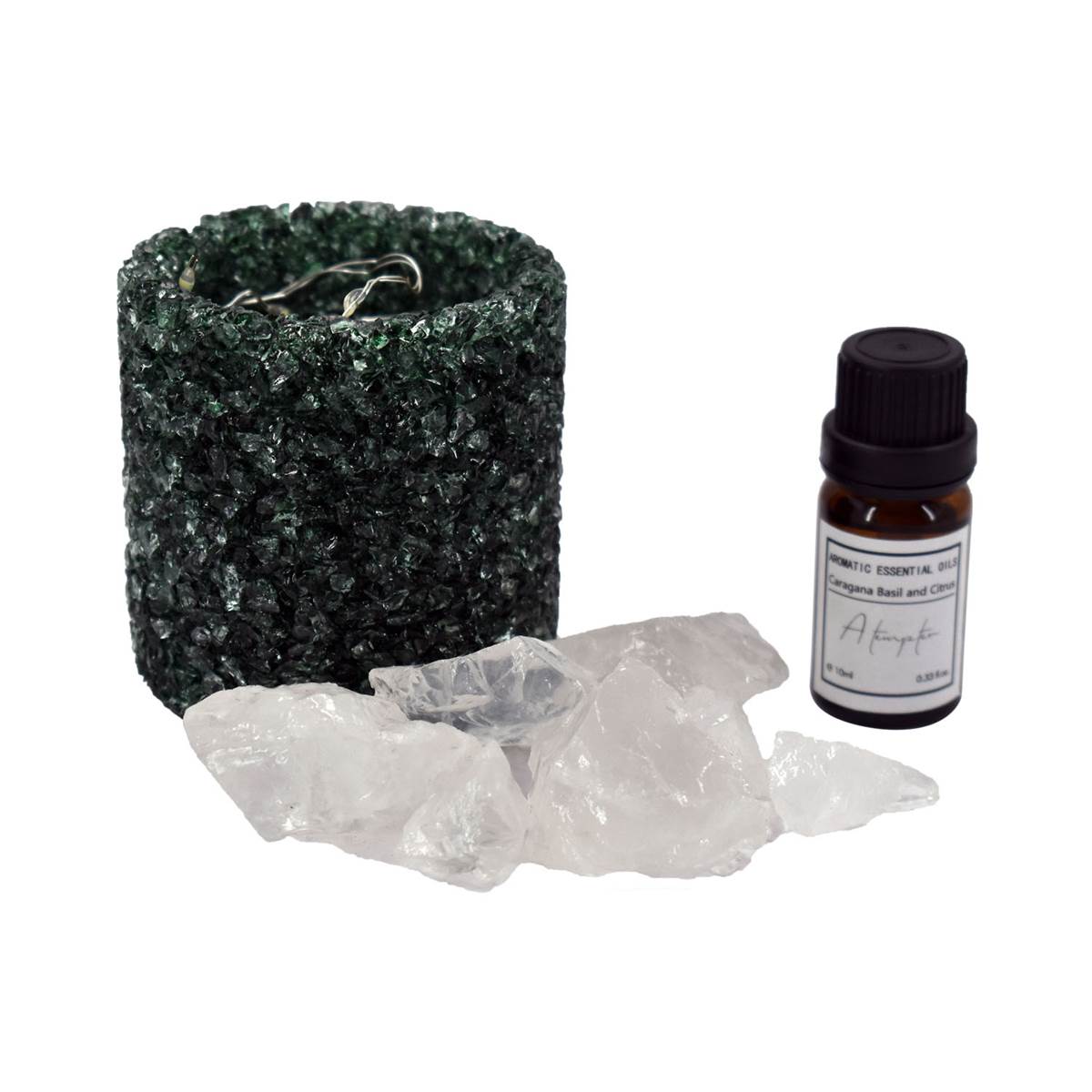 Natural Crystal Aromatherapy with Essential Oil, Electric Diffuser (087-8-C)