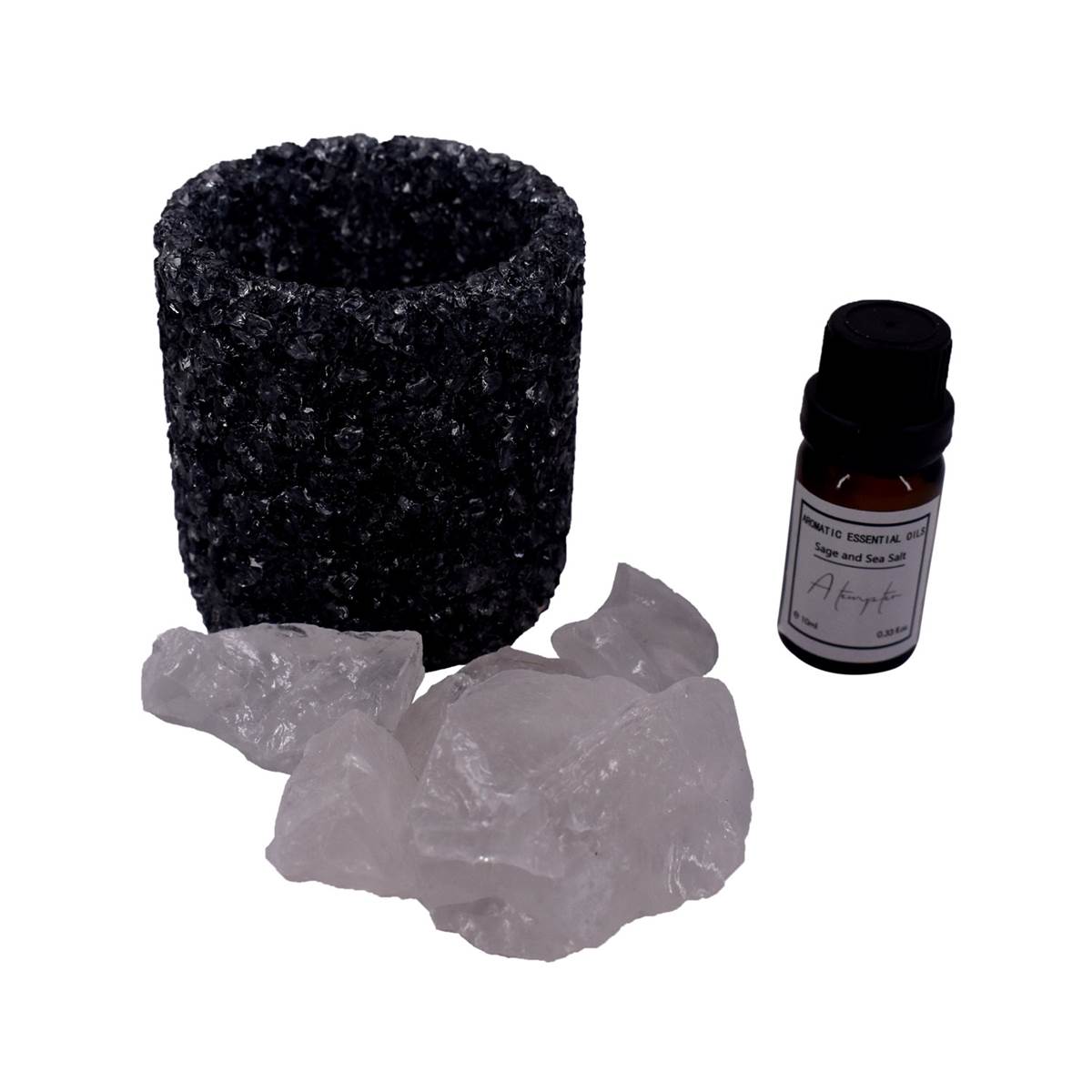 Natural Crystal Aromatherapy with Essential Oil, Electric Diffuser (087-8-A)