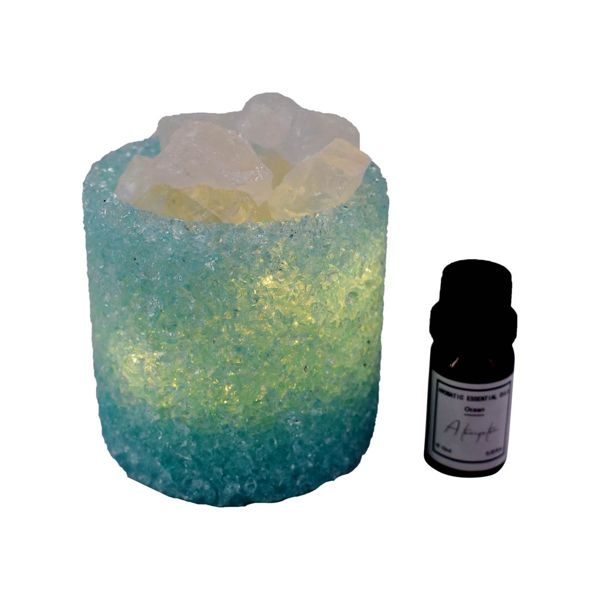 Natural Crystal Aromatherapy with Essential Oil, Electric Diffuser (087-3-F)