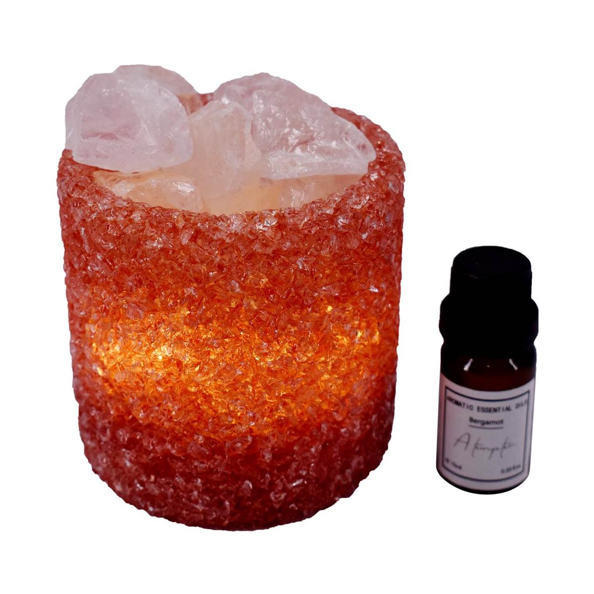 Natural Crystal Aromatherapy with Essential Oil, Electric Diffuser (087-3-E)