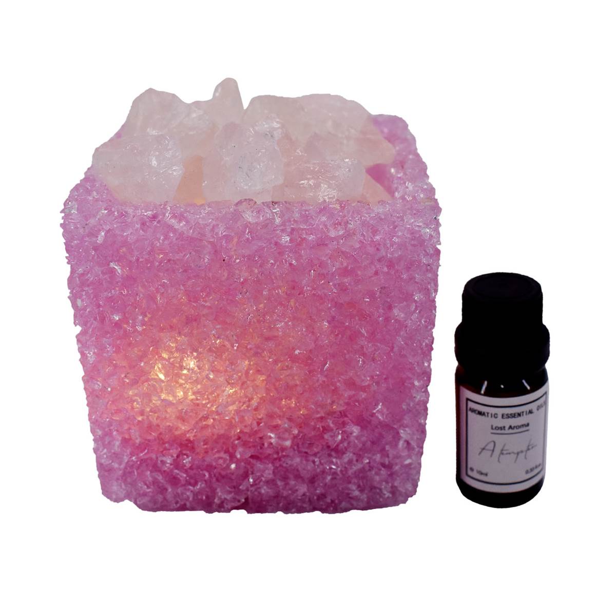 Natural Crystal Aromatherapy with Essential Oil, Electric Diffuser (087-1-B)