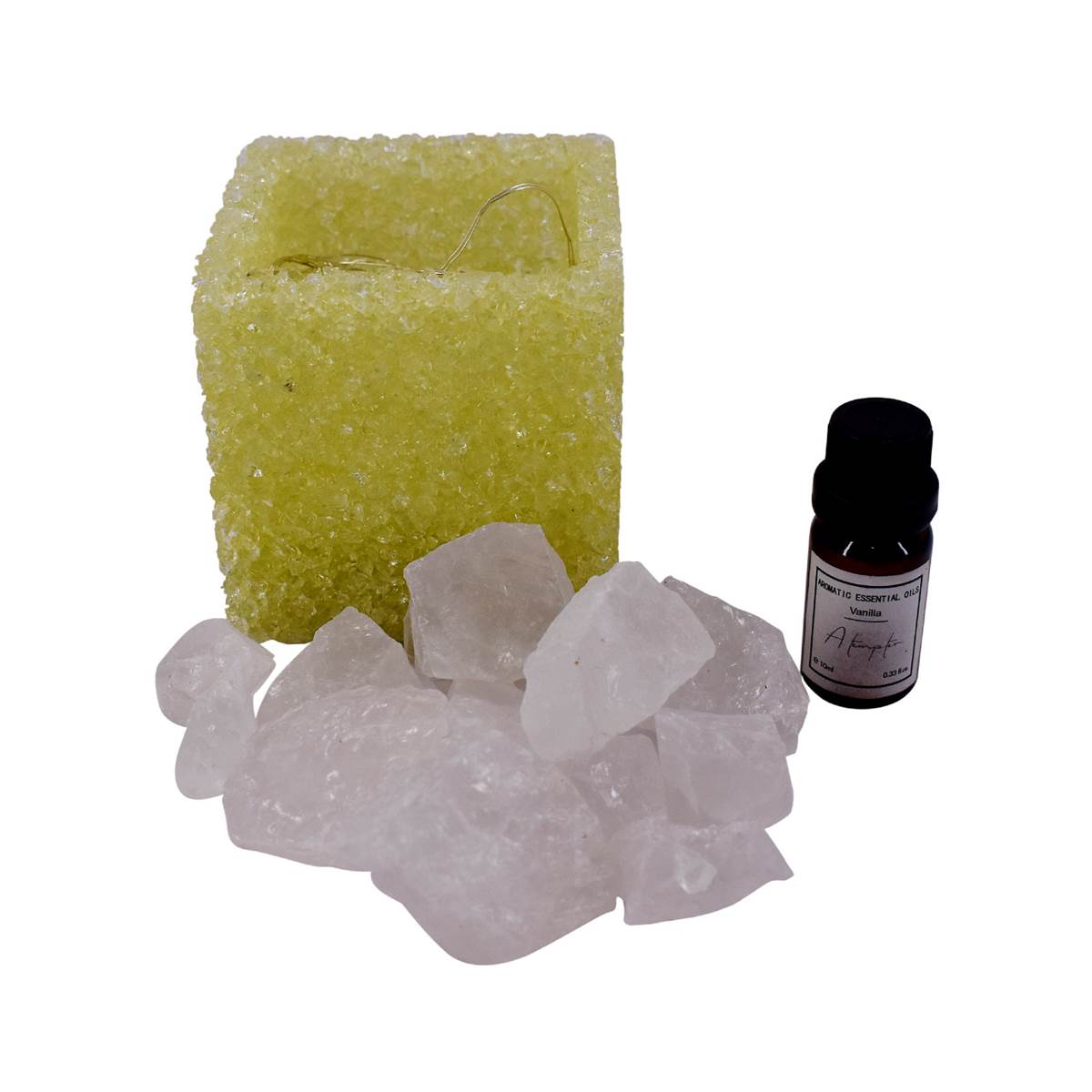 Natural Crystal Aromatherapy with Essential Oil, Electric Diffuser (087-1-C)