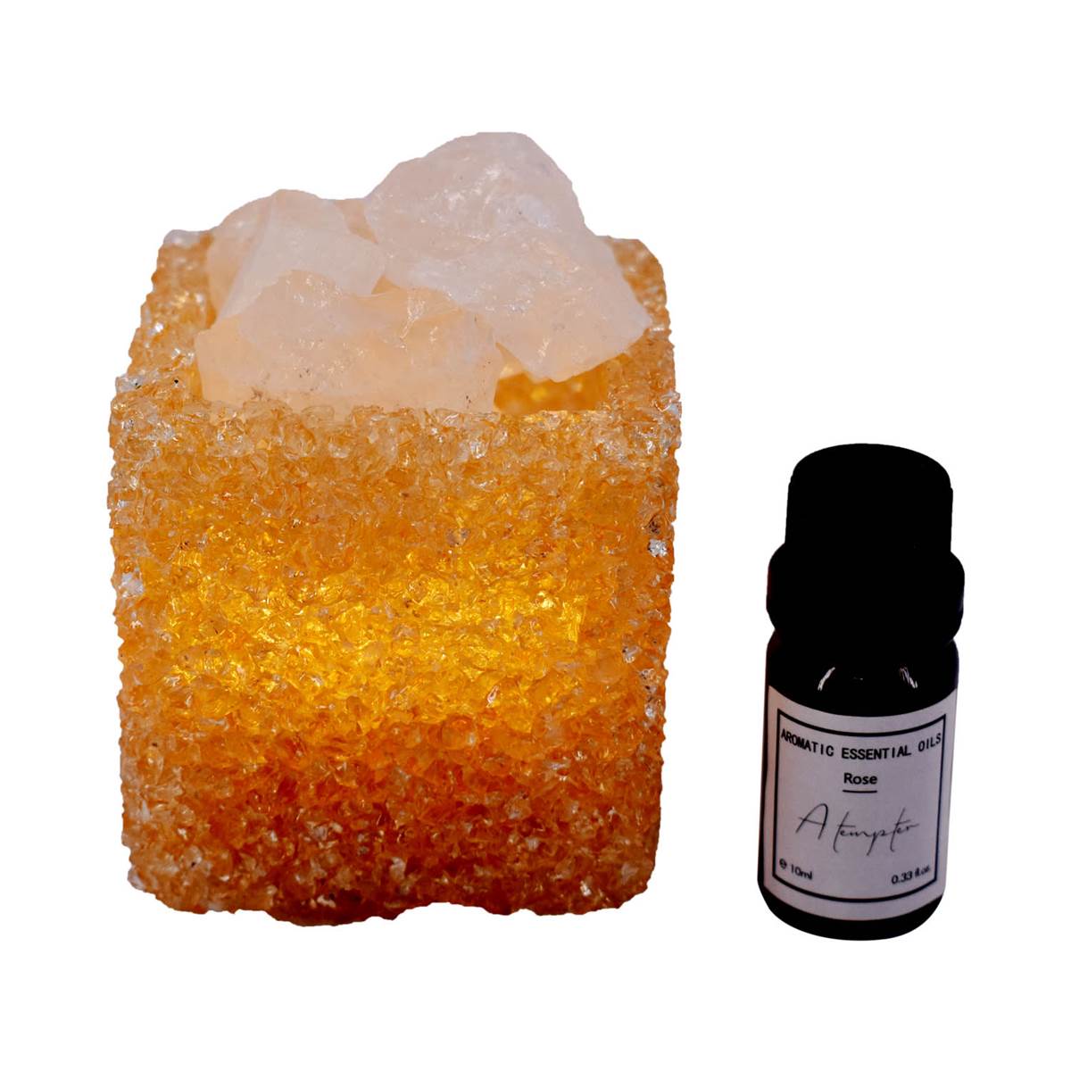 Natural Crystal Aromatherapy with Essential Oil, Electric Diffuser (087-5-E)