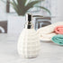 Ceramic Soap Dispenser handwash Pump for Bathroom, Set of 1, White (7634)