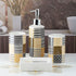 Ceramic Bathroom Accessories Set of 4 Bath Set with Soap Dispenser (7680)