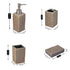 Ceramic Bathroom Accessories Set of 4 Bath Set with Soap Dispenser (7700)