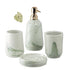 Ceramic Bathroom Accessories Set of 4 Bath Set with Soap Dispenser (7713)