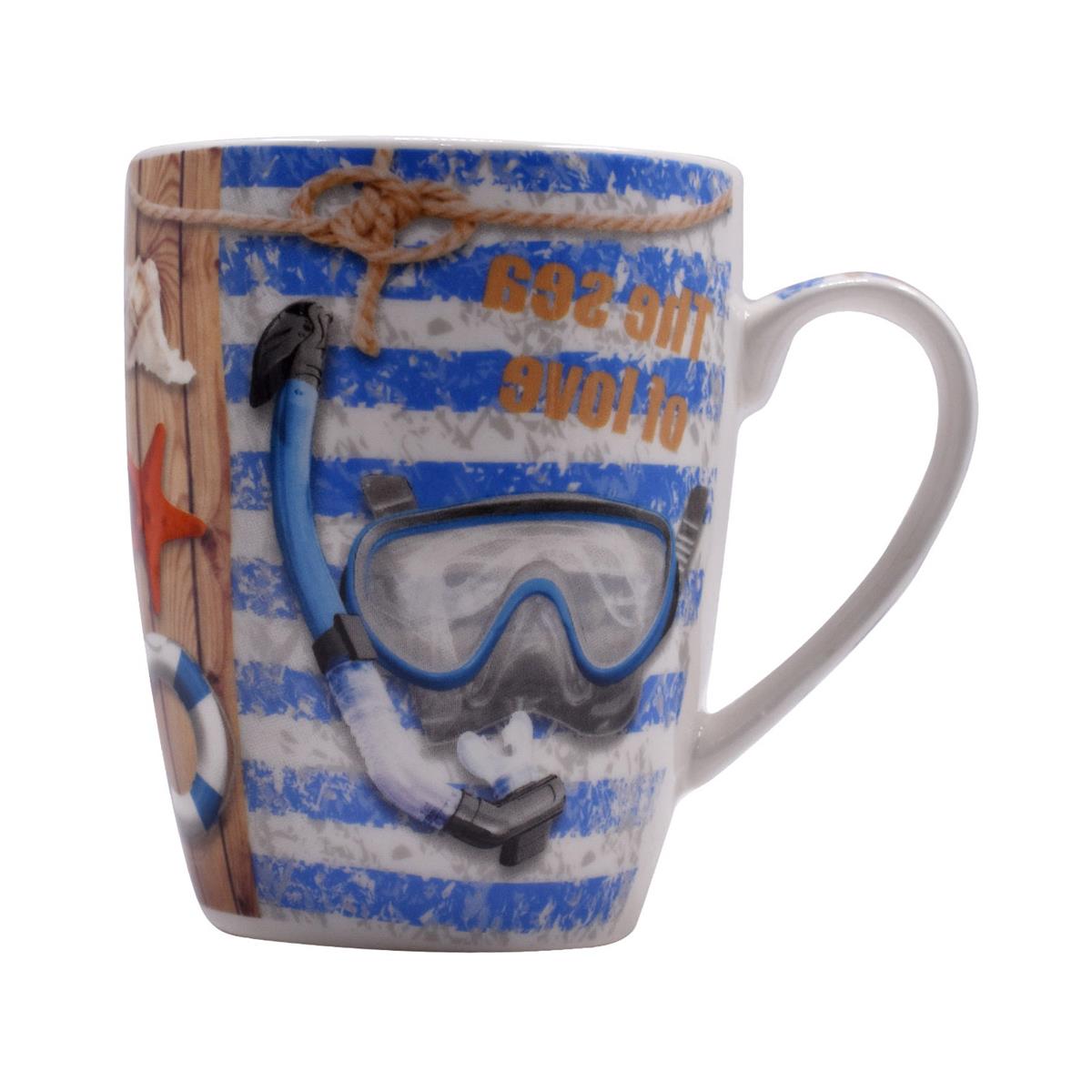 Printed Ceramic Coffee or Tea Mug with handle - 325ml (BPM3030-G-A)