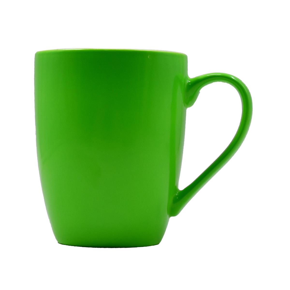 Single Color Ceramic Coffee or Tea Mug with handle - 325ml (BPY001-A)