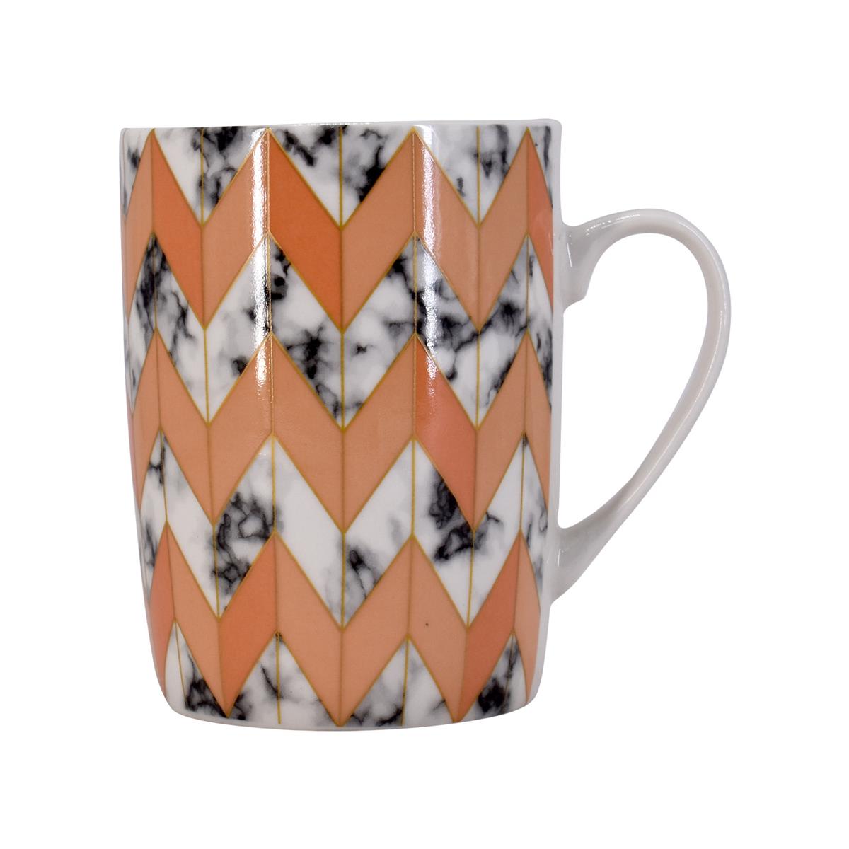 Printed Ceramic Tall Coffee or Tea Mug with handle - 325ml (R4760-B)