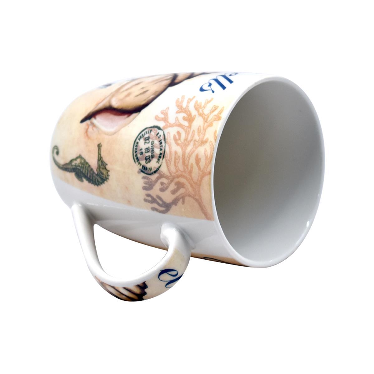 Printed Ceramic Coffee or Tea Mug with handle - 325ml (BPM3403-D)