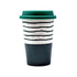 Ceramic Coffee or Tea Tall Tumbler with Silicone Lid - 275ml (BPM4724-B)