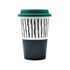 Ceramic Coffee or Tea Tall Tumbler with Silicone Lid - 275ml (BPM4724-D)