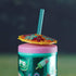 Acrylic Sipper, Cup, Tumbler Frosted with Straw and Lid - 275ml (KT-008-B)