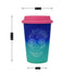 Ceramic Coffee or Tea Tall Tumbler with Silicone Lid - 275ml (R4848-A)