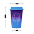 Ceramic Coffee or Tea Tall Tumbler with Silicone Lid - 275ml (R4848-D)