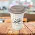 Ceramic Coffee or Tea Tall Mug with Silicone Lid - 275ml (R4949-D)