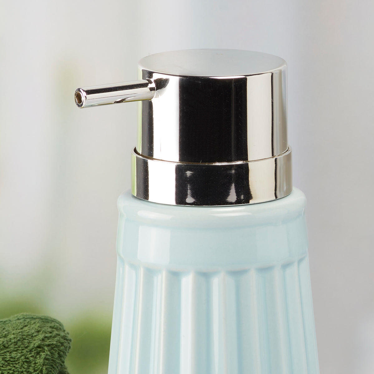 Ceramic Soap Dispenser Pump for Bathroom for Bath Gel, Lotion, Shampoo (7980)