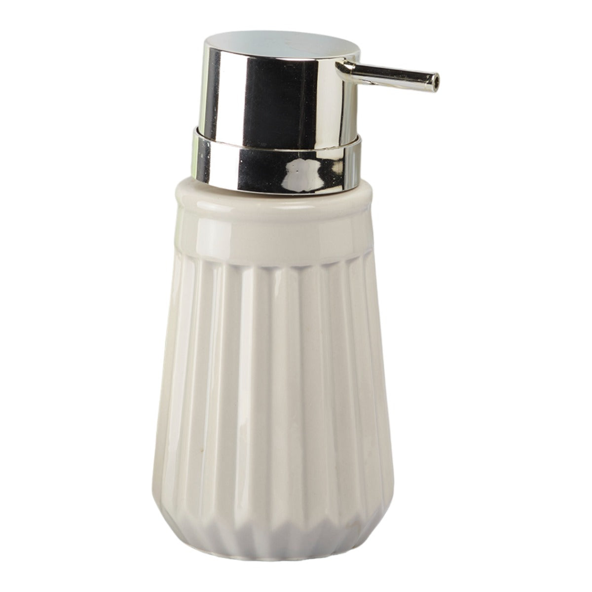Ceramic Soap Dispenser handwash Pump for Bathroom, Set of 1, Grey (7983)