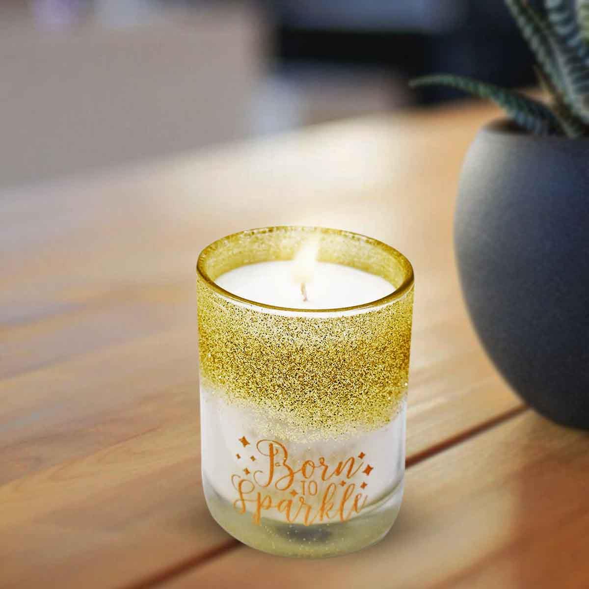Soy Wax Scented Candle in Glass Jar for Home Fragrance and Home Decoration (40H Burn Time) (AXW1207)