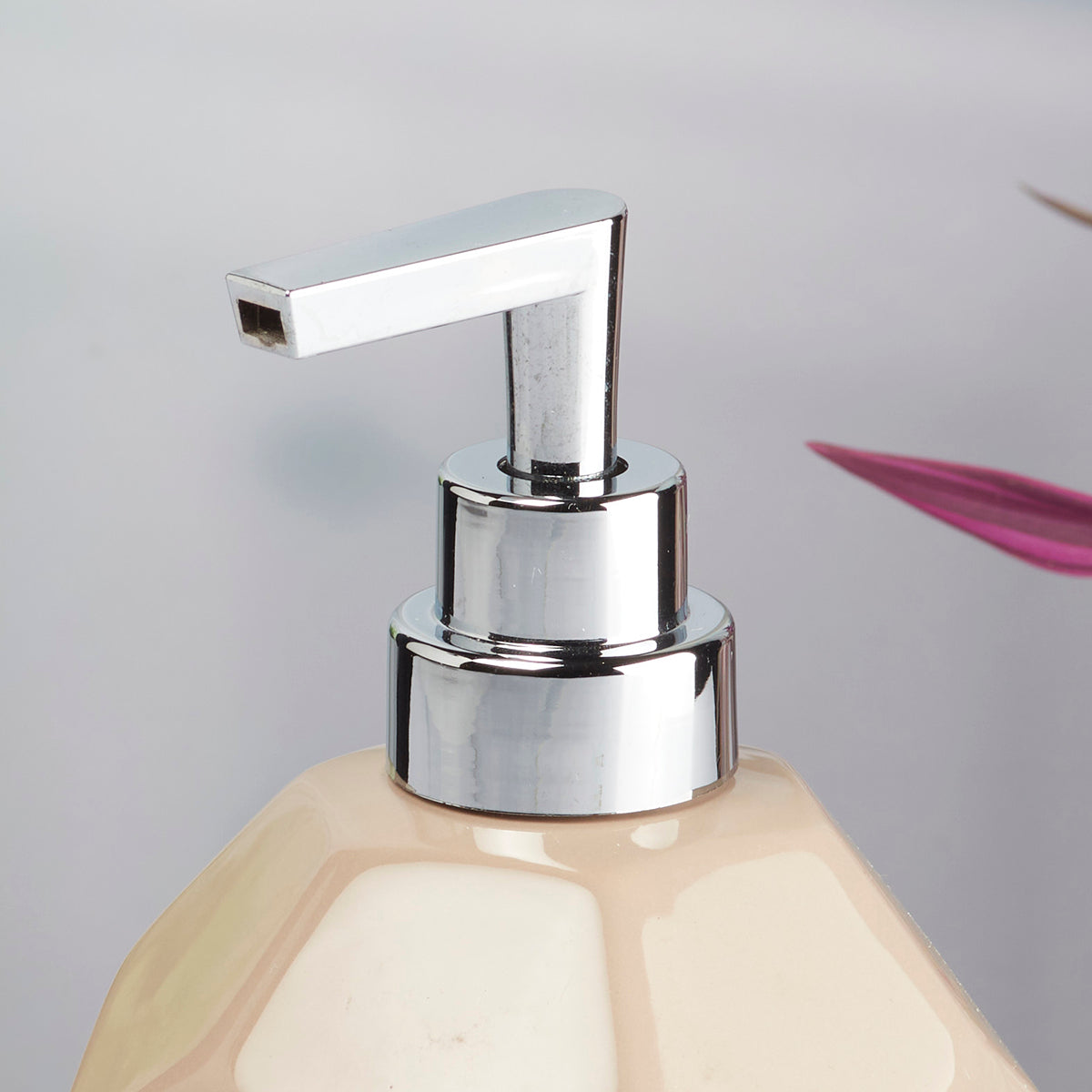 Ceramic Soap Dispenser Pump for Bathroom for Bath Gel, Lotion, Shampoo (8026)
