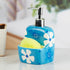 Ceramic Soap Dispenser handwash Pump for Bathroom, Set of 1, Blue (8044)