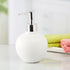 Ceramic Soap Dispenser handwash Pump for Bathroom, Set of 1, White (8048)