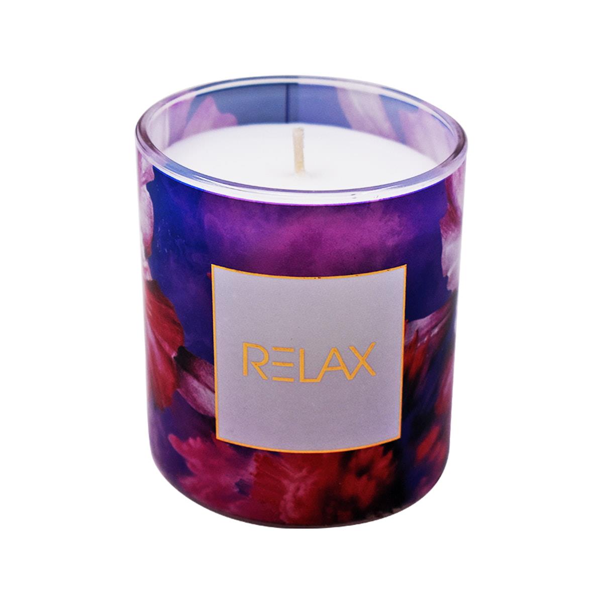 Soy Wax Scented Candle in Glass Jar (25H Burn Time) (AXW2048-A)