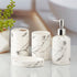 Ceramic Bathroom Accessories Set of 4 Bath Set with Soap Dispenser (8074)