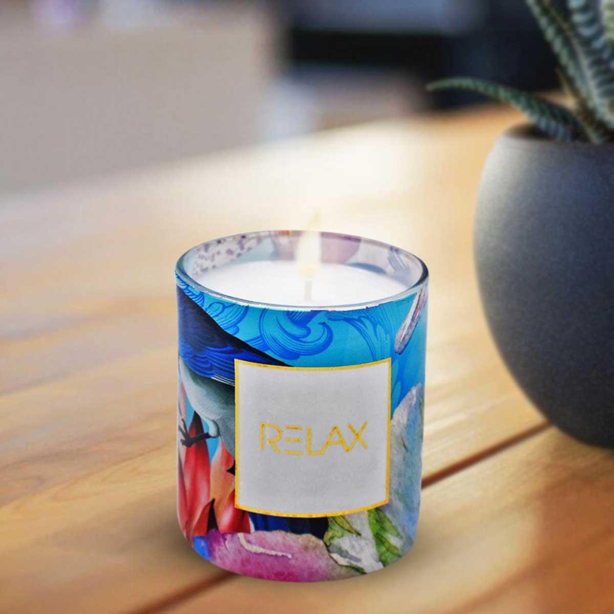 Soy Wax Scented Candle in Glass Jar (40H Burn Time) (AXW2049-A)