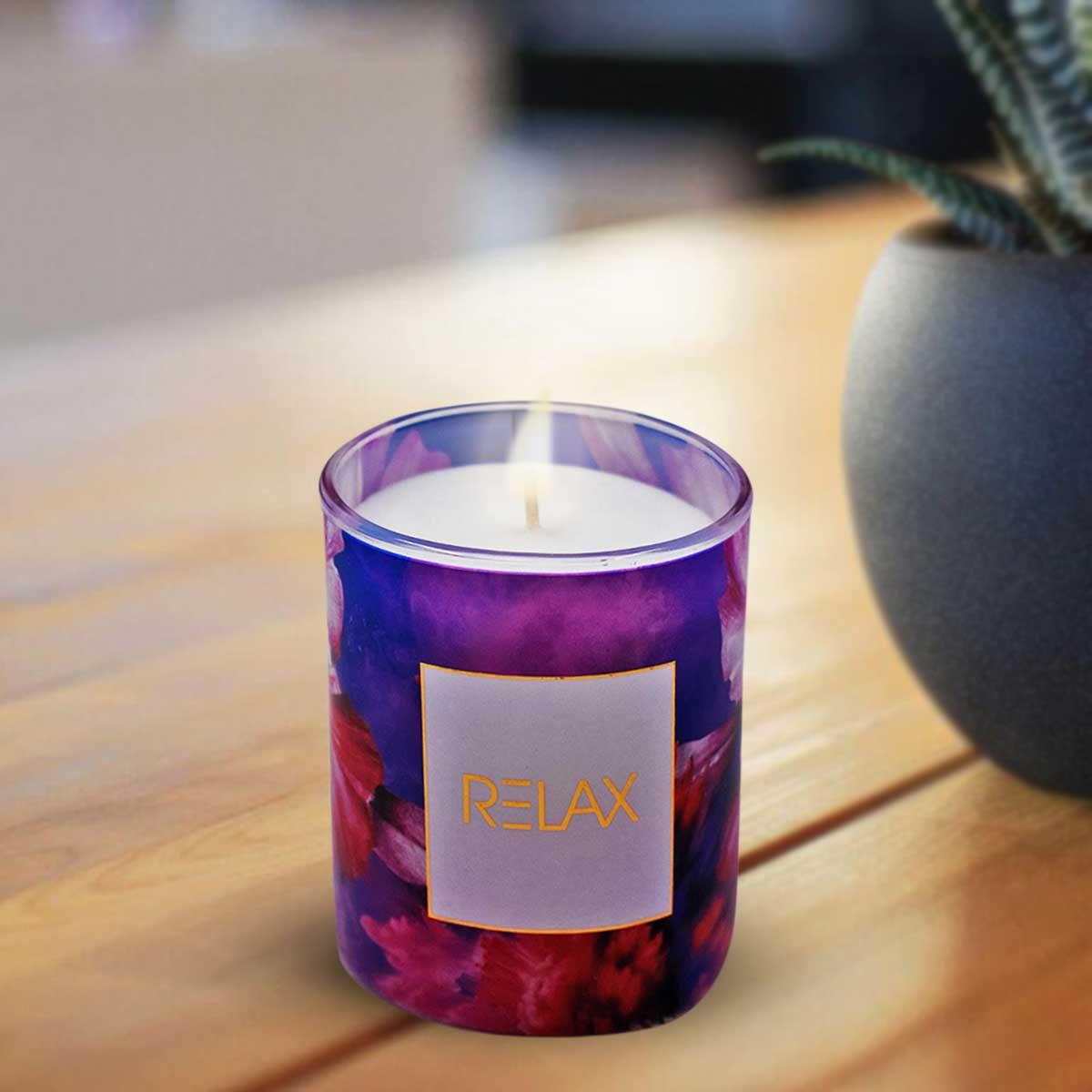 Soy Wax Scented Candle in Glass Jar (15H Burn Time) (AXW2050-B)