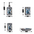 Ceramic Bathroom Accessories Set of 4 Bath Set with Soap Dispenser (8114)
