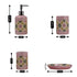 Ceramic Bathroom Accessories Set of 4 Bath Set with Soap Dispenser (8120)