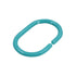 Shower Curtain Rings, 12 C shape Hooks - (JS160913) Turquoise