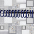 Shower Curtain Rings, 12 C shape Hooks - (JS160913) Royal blue