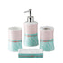 Ceramic Bathroom Accessories Set of 4 Bath Set with Soap Dispenser (8181)