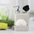 Ceramic Soap Dispenser Pump for Bathroom for Bath Gel, Lotion, Shampoo (8212)