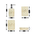 Ceramic Bathroom Accessories Set of 4 Bath Set with Soap Dispenser (8214)
