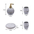Ceramic Bathroom Accessories Set of 4 Bath Set with Soap Dispenser (8224)