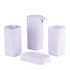 Acrylic Bathroom Accessories Set of 4 Bath Set with Soap Dispenser (8334)