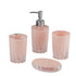Acrylic Bathroom Accessories Set of 4 Bath Set with Soap Dispenser (8343)