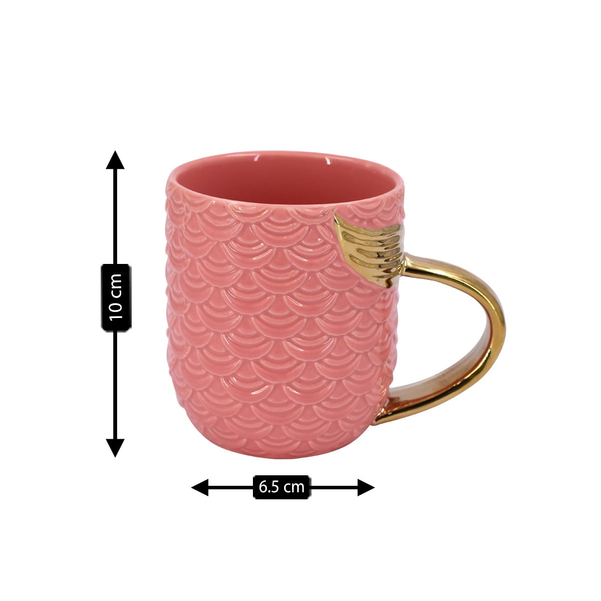 Fancy Ceramic Coffee or Tea Mug with Handle - 325ml (8054-A)