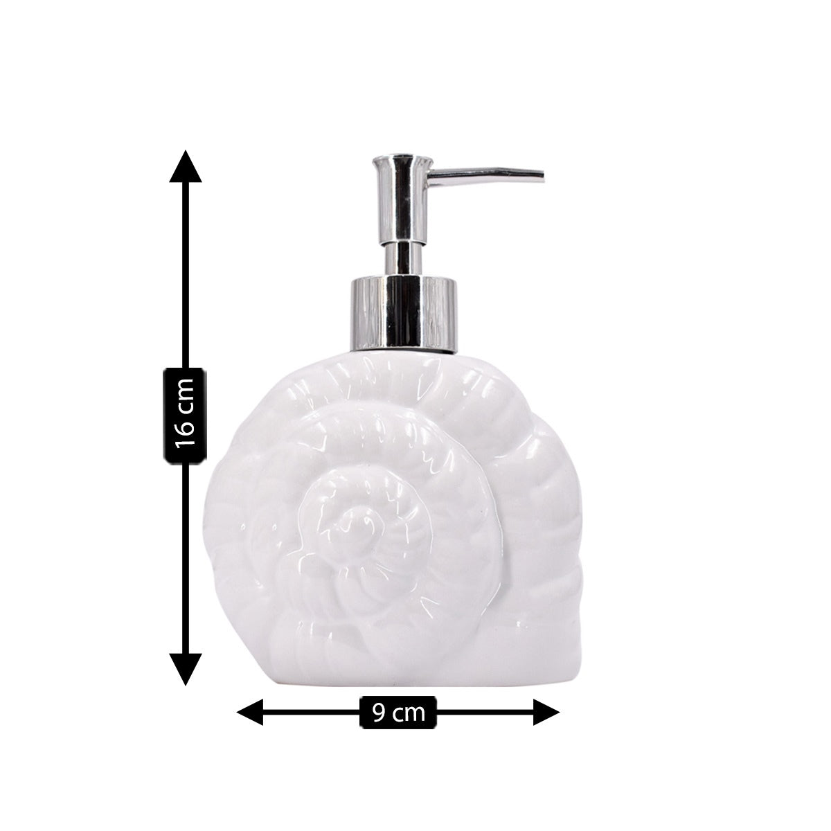 Ceramic Soap Dispenser Pump for Bathroom for Bath Gel, Lotion, Shampoo (8463)