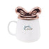 Fancy Ceramic Coffee or Tea Mug with Lid and Handle (8521)